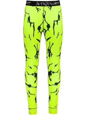 Die funktionelle Thermohosen für Männer Premium ALTISPORT VOJ/ALM052TER02 NEONGRÜN