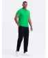 Herren t -Shirt mit einem Kragen OMBRE OM-POBS-0100 NEONGRÜN