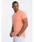 Herren t -Shirt mit einem Kragen OMBRE OM-POBS-0100 PFIRSICH