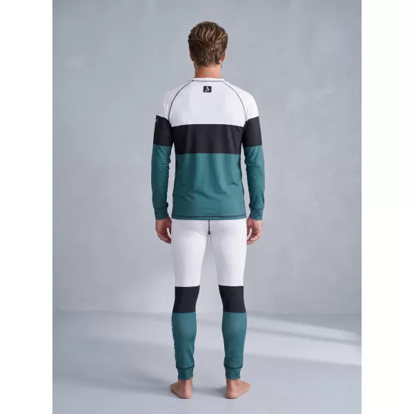  Funktionaler Term T -Shirt von Männern mit Langarmprämie ALTISPORT VOJ/ALM051TER01 WEIß -GREEN 