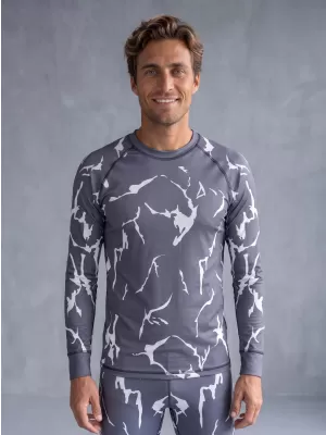 Funktionaler Term T -Shirt von Männern mit Langarmprämie ALTISPORT VOJ/ALM052TER01 GRAU