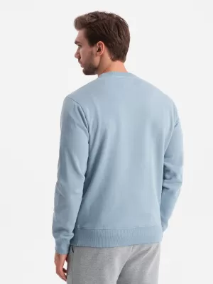 Herren -Sweatshirt OMBRE OM-SSBN-0175 BLAU