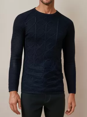 Herrenpullover DSTREET wx2300 DUNKELBLAU