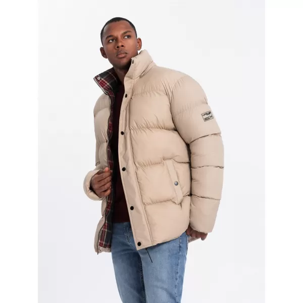  Herren Winterjacke OMBRE OM-JAHP-0205 BEIGE 