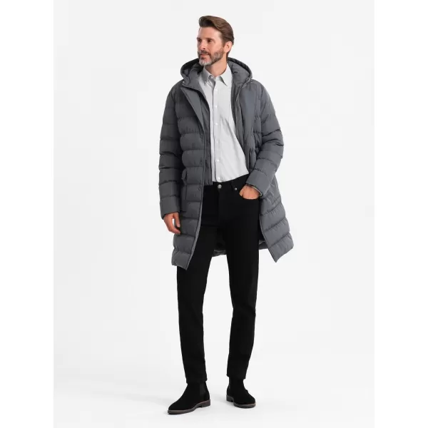  Männlicher Mantel OMBRE OM-JALJ-0177 GRAPHIT 