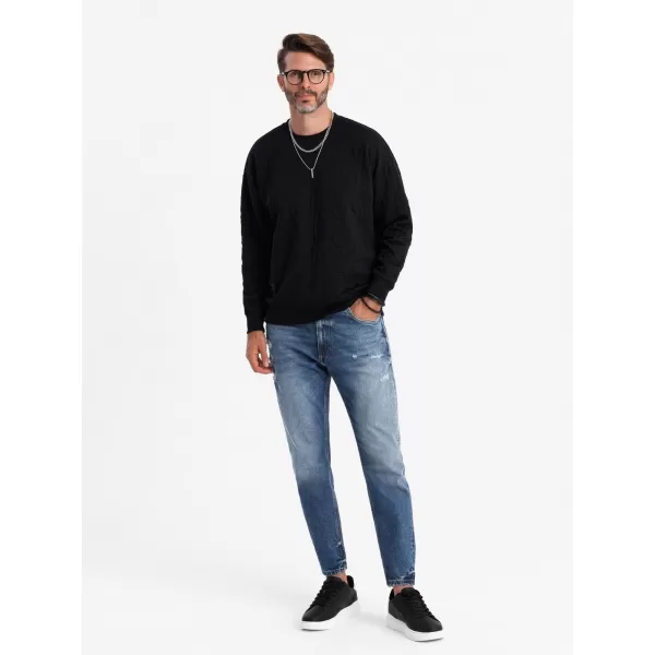  Herren -Sweatshirt OMBRE OM-SSNZ-0164 SCHWARZ 