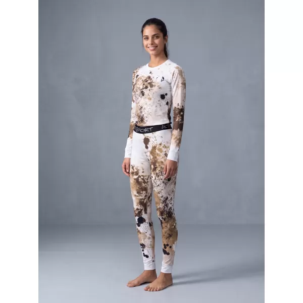  Frauenfunktionelle Thermohosen Prämie ALTISPORT VOJ/ALW055TER02 WEIß -BROWN 