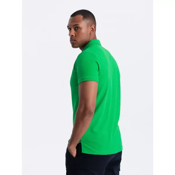  Herren t -Shirt mit einem Kragen OMBRE OM-POBS-0100 NEONGRÜN 
