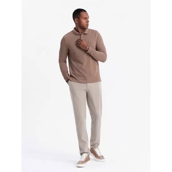  Hemd OMBRE OM-POLS-0131 BRAUN 