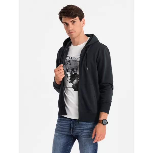  Herren -Sweatshirt OMBRE OM-SSBZ-0160 SCHWARZ 