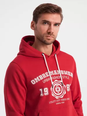 Herren Sweatshirt OMBRE OM-SSPS-0143 ROT