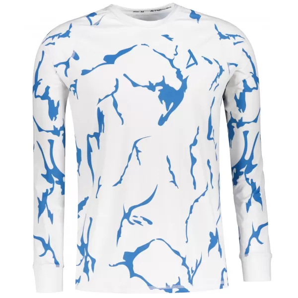  Funktionaler Term T -Shirt von Männern mit Langarmprämie ALTISPORT VOJ/ALM052TER01 WEIß 