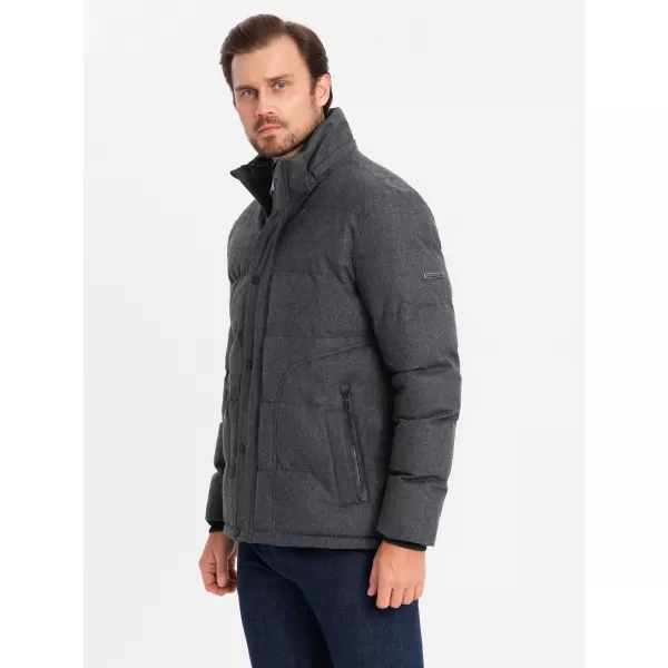  Jacke OMBRE OM-JAHP-0203 SCHWARZE MELANGE 