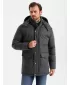 Jacke OMBRE OM-JALJ-0217 SCHWARZE MELANGE
