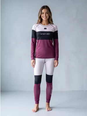 Frauenfunktionelle Thermohosen Prämie ALTISPORT VOJ/ALW051TER02 BURGUND