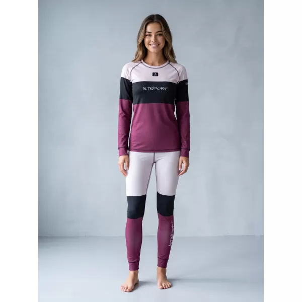  Frauenfunktionelle Thermohosen Prämie ALTISPORT VOJ/ALW051TER02 BURGUND 