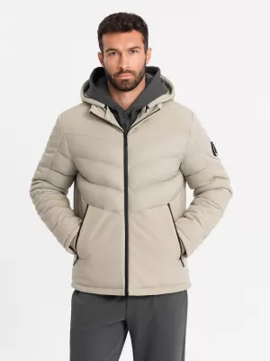 Jacke OMBRE OM-JALP-0172 BIEGE