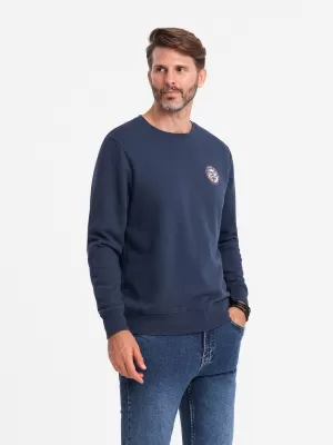 Herren Sweatshirt OMBRE OM-SSNZ-0134 MARINEBLAU