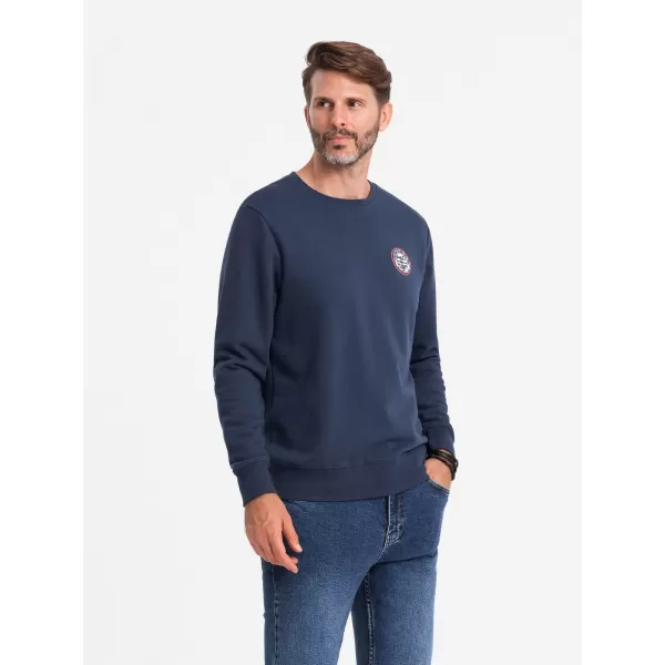  Herren Sweatshirt OMBRE OM-SSNZ-0134 MARINEBLAU 