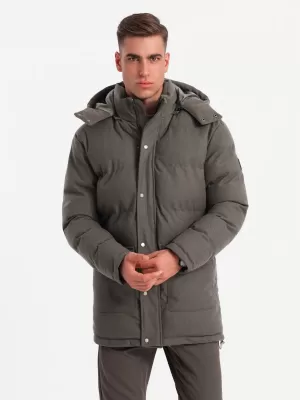 Jacke OMBRE OM-JALJ-0217 DUNKELGRAUE MELANGE