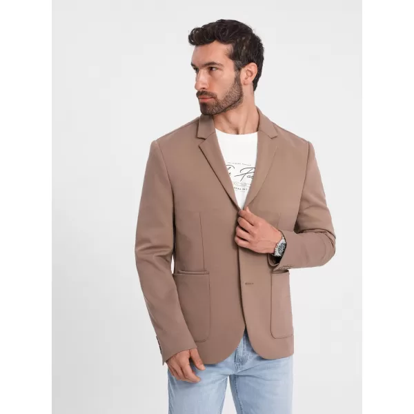  Jacke OMBRE OM-BLZB-0127 DUNKLER BEIGE 