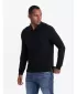 Hemd OMBRE OM-POLS-0131 SCHWARZ