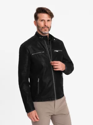Jacke OMBRE OM-JAFL-0197 SCHWARZ