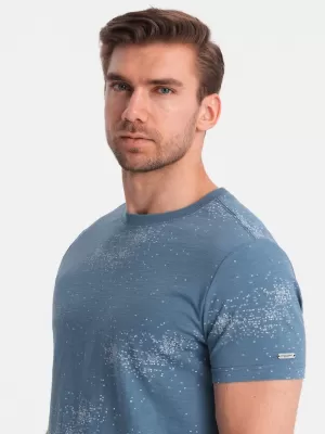 Hemd OMBRE OM-TSFP-0179 BLAUER DENIM
