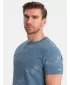 Hemd OMBRE OM-TSFP-0179 BLAUER DENIM