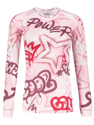 Frauenfunktionales Thermo -T -Shirt mit langen Ärmeln Premium ALTISPORT VOJ/ALW054TER01 ROSA