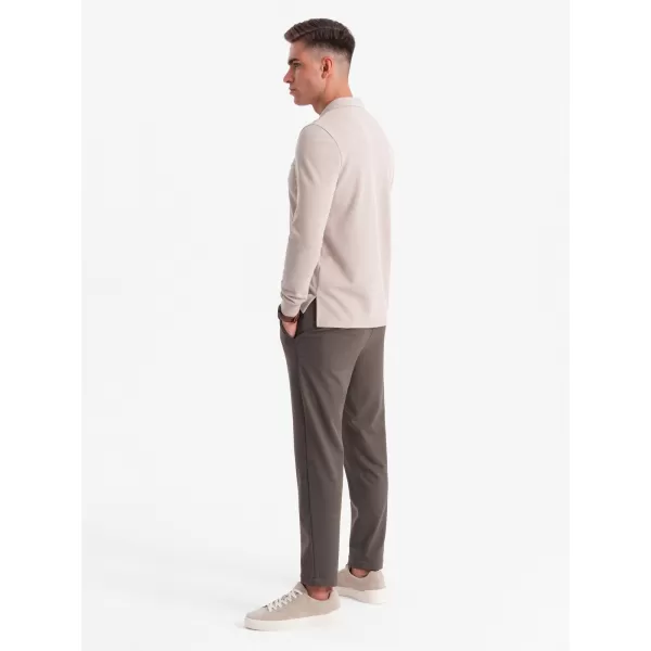  Hemd OMBRE OM-POLS-0131 ASCHE 