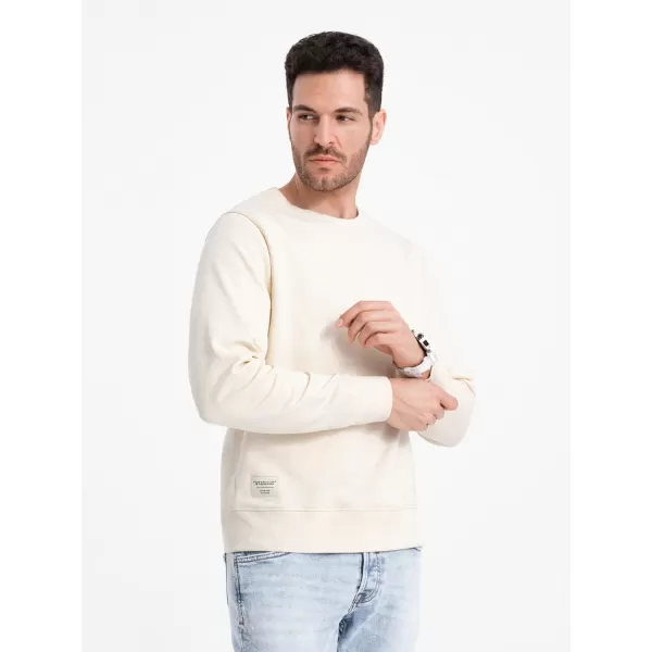  Herren -Sweatshirt OMBRE OM-SSBN-0175 CREME 