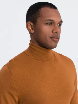 Herrenpullover OMBRE OM-SWTN-0101 KAMEL