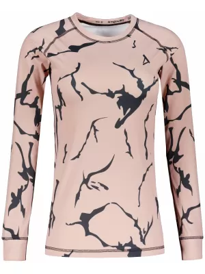 Frauenfunktionales Thermo -T -Shirt mit langen Ärmeln Premium ALTISPORT VOJ/ALW052TER01 BRAUN