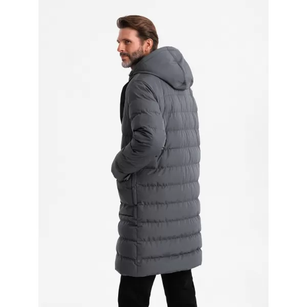  Männlicher Mantel OMBRE OM-JALJ-0177 GRAPHIT 