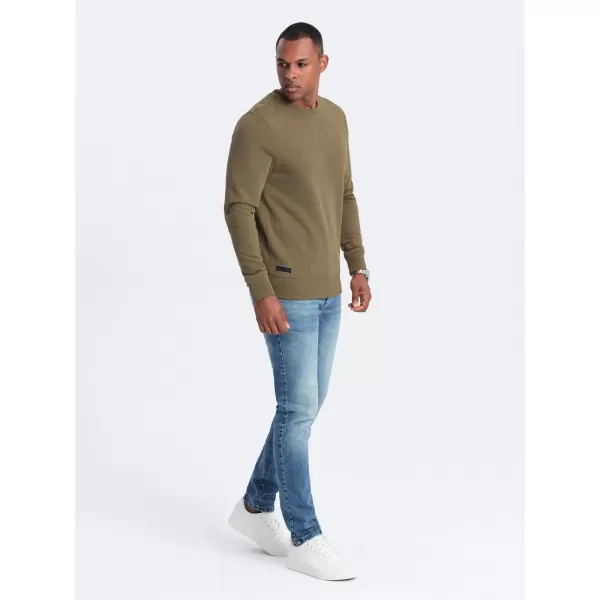  Herren -Sweatshirt OMBRE OM-SSBN-0159 OLIVE 