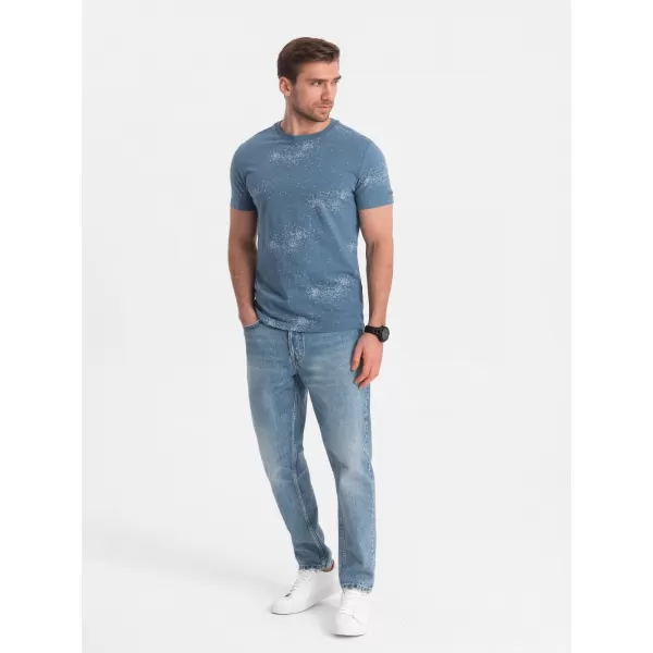  Hemd OMBRE OM-TSFP-0179 BLAUER DENIM 