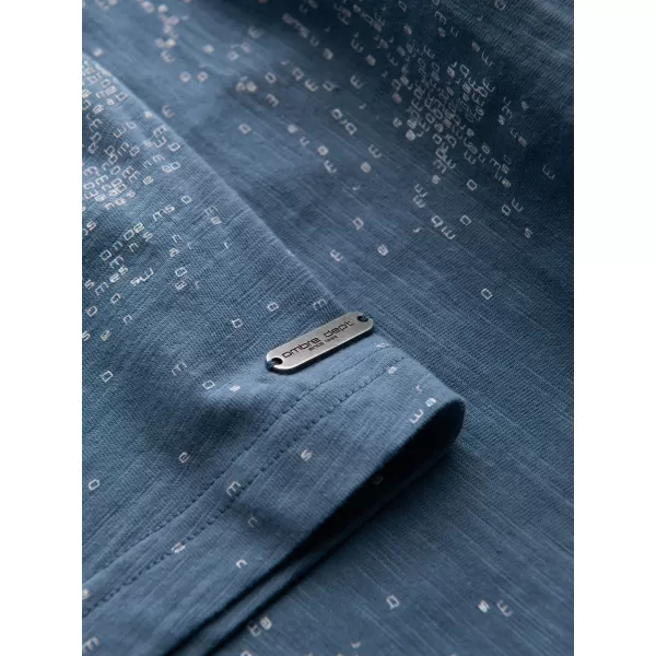  Hemd OMBRE OM-TSFP-0179 BLAUER DENIM 