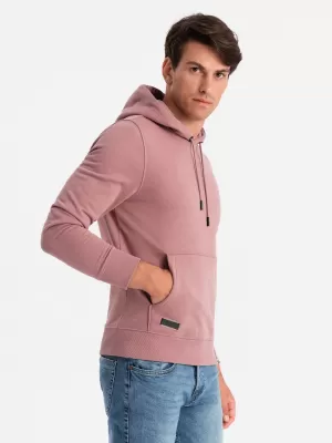 Herren -Sweatshirt OMBRE OM-SSBN-0161 DUNKELROSA