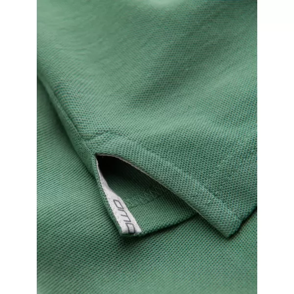  Herren t -Shirt mit einem Kragen OMBRE OM-POBS-0100 GRÜN 