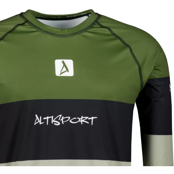  Funktionaler Term T -Shirt von Männern mit Langarmprämie ALTISPORT VOJ/ALM051TER01 KHAKI 