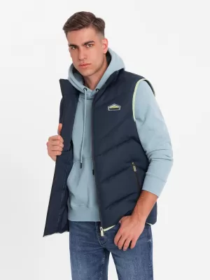 Weste OMBRE OM-JAVJ-0210 MARINEBLAU