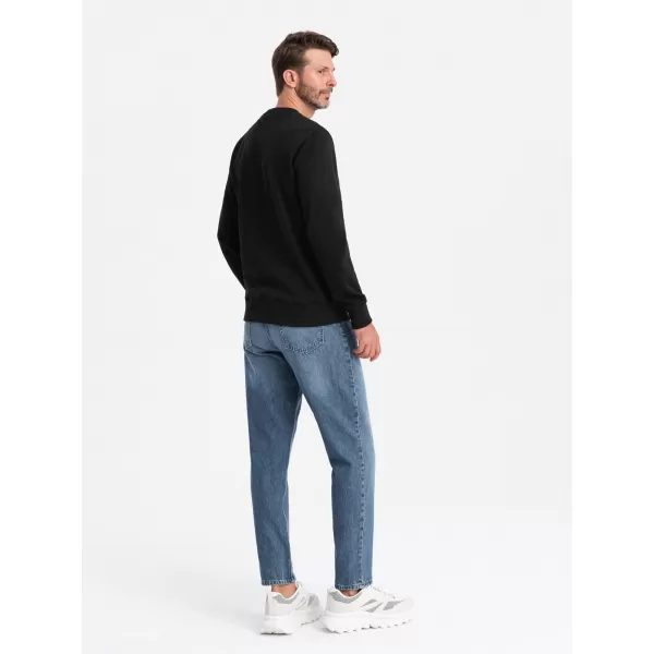  Herren -Sweatshirt OMBRE OM-SSPS-0181 SCHWARZ 