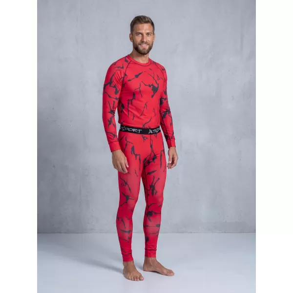  Funktionaler Term T -Shirt von Männern mit Langarmprämie ALTISPORT VOJ/ALM052TER01 ROT 
