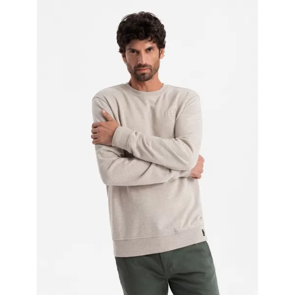  Herren -Sweatshirt OMBRE OM-SSNZ-0163 BEIGE 