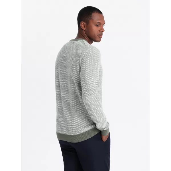  Herrenpullover OMBRE OM-SWSW-0111 GRÜN 