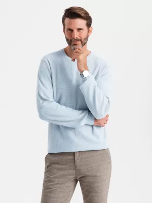 Herrenpullover OMBRE OM-SWSW-0142 BLAU