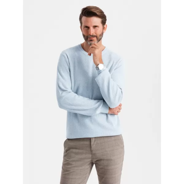  Herrenpullover OMBRE OM-SWSW-0142 BLAU 