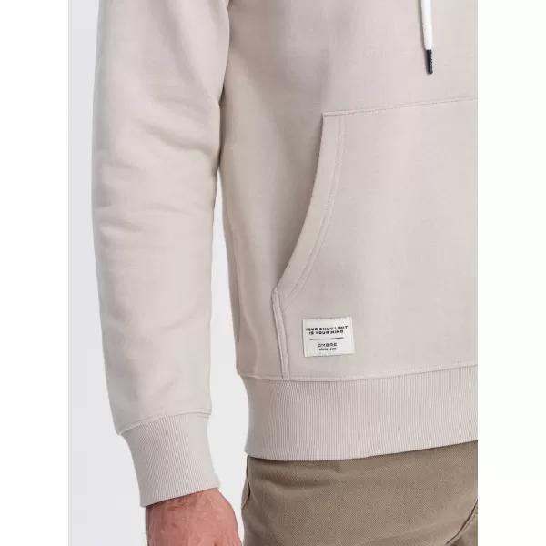  Herren -Sweatshirt OMBRE OM-SSBN-0177 LEICHT BEIGE 