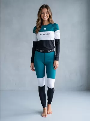 Frauenfunktionelle Thermohosen Prämie ALTISPORT VOJ/ALW051TER02 KEROSIN/SCHWARZ